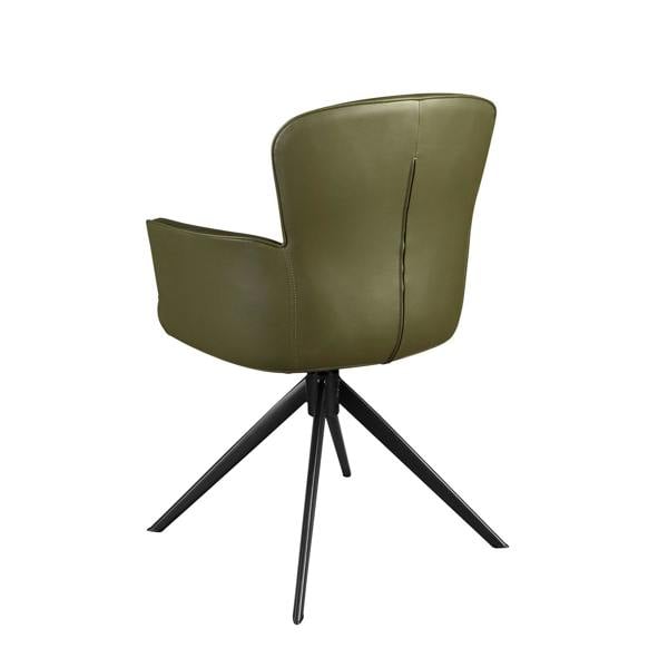 Angel Cerdá Dark green leatherette swivel chair 4192