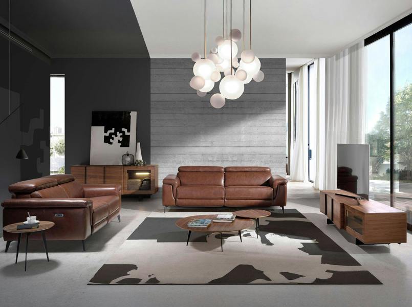 Angel Cerdá Relax sofa in brown leather 6116/6117
