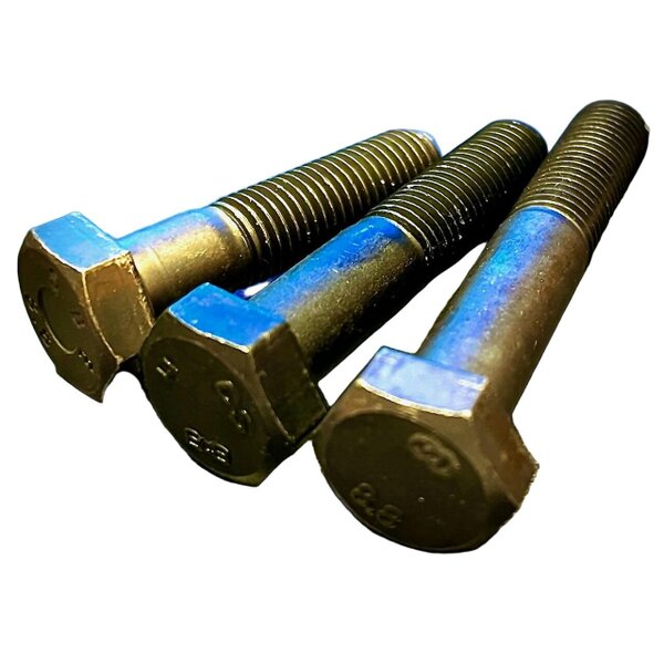 Fixaball M12x1.5P Fine Hex Bolt High Tensile 8.8 Self Colour Over 110mm