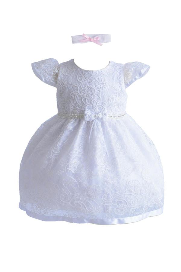 Cinda Lace Dress with Headband Set