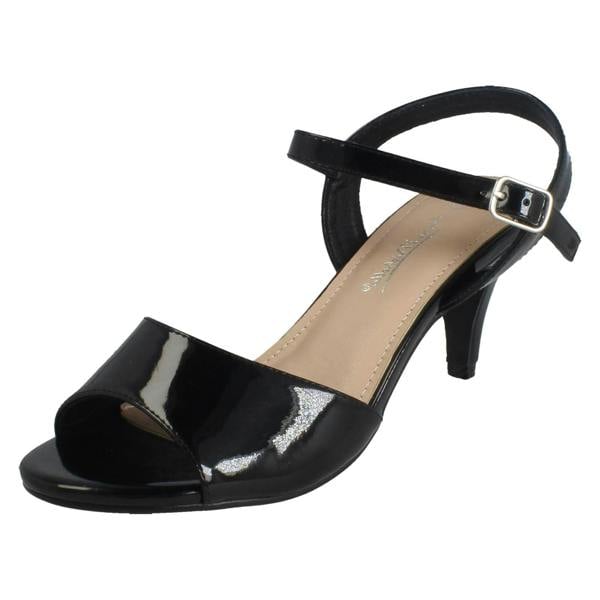 Anne Michelle Ladies Anne Michelle Buckle Fastening Wide Fit Formal Sandals F12114