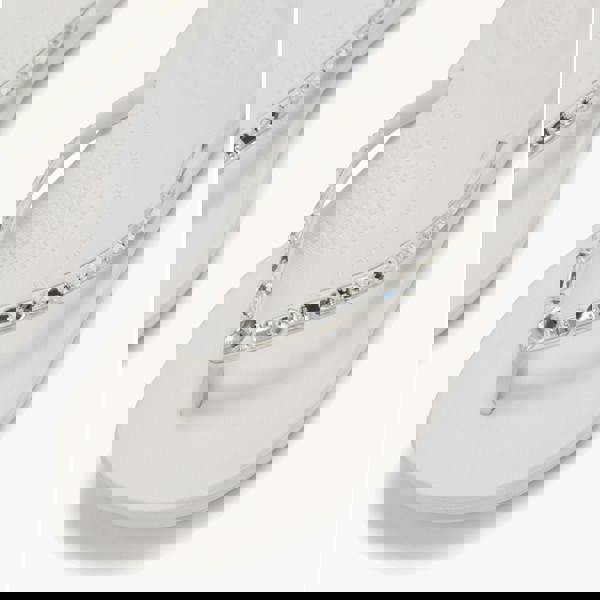 FitFlop FitFlop IQUSHION MULTI Womens Toe-Post Sandals Urban White