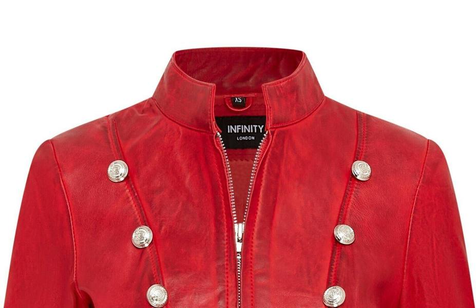Infinity Leather Womens Gothic Full Length Edwardian Leather Coat - Atlanta