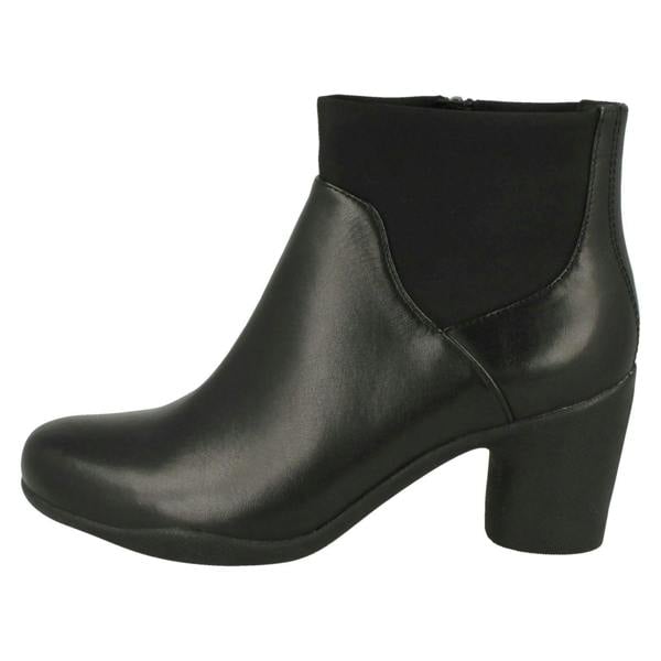 Clarks Ladies Clarks Smart Ankle Boots Un Rosa Mid