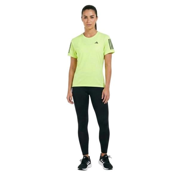 Adidas Womens/Ladies Own The Run Jersey Crew Neck T-Shirt - Lemon - 