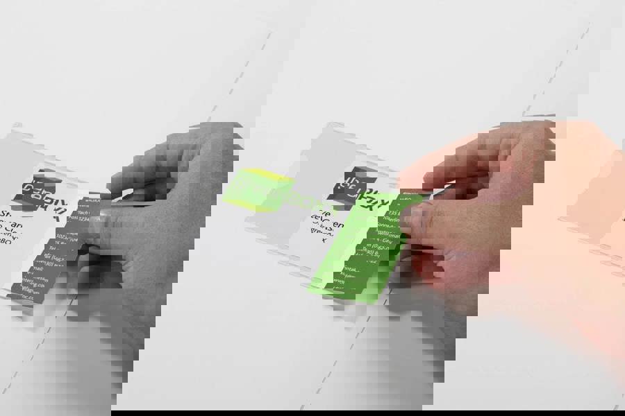 Durable POCKETFIX Self-Adhesive Clear Label Sleeve Pockets | 10 Pack | 90 x 57mm