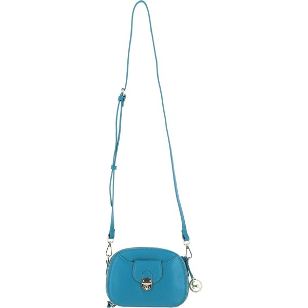 Real Leather Compact Crossbody Bag with Adjustable Strap: y-53