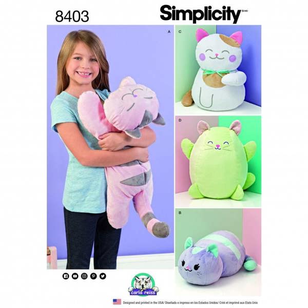 Simplicity Sewing Pattern 8403, Toys One Size - Easy