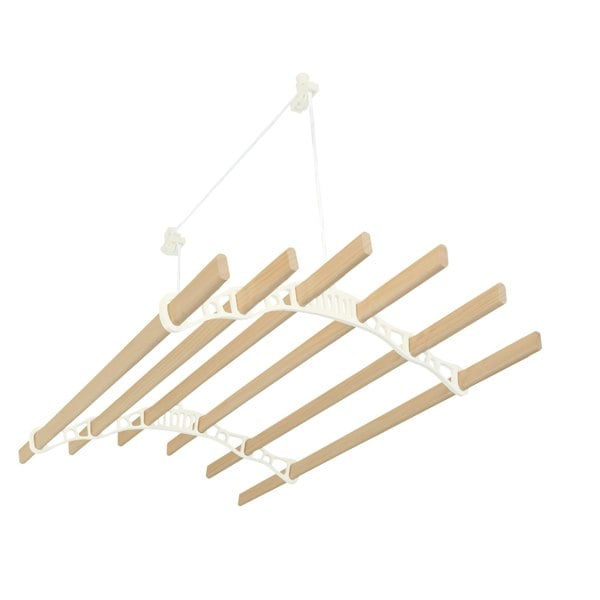 Monstershop Clothing Airer Ceiling Pulley - Ivory - 1.4m