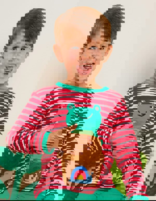 Organic Frog Applique T-Shirt - Toby Tiger UK Retail