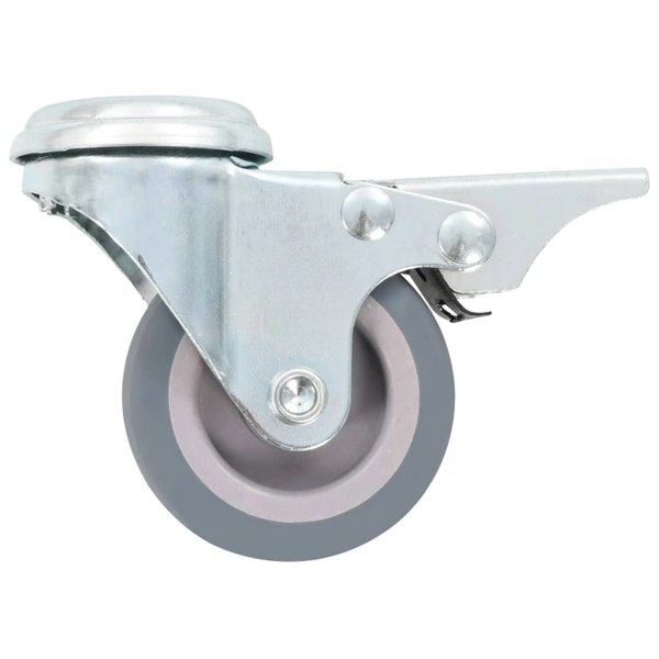 Berkfield 12 pcs Bolt Hole Swivel Casters 50 mm