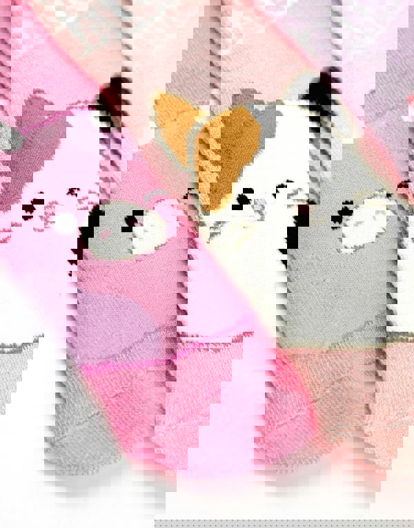 Squishmallows Girls Multicoloured Multi Character Calf Socks Set of 5