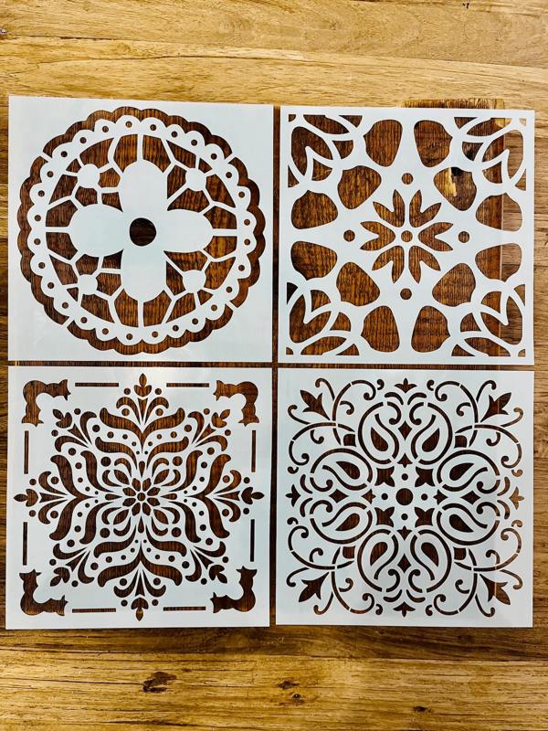 Sourdough By The Sea Stencil Mandala Flower Harvest Patterns Templates Art Craft Set of 16 patterns- Reusable Baking Decoration