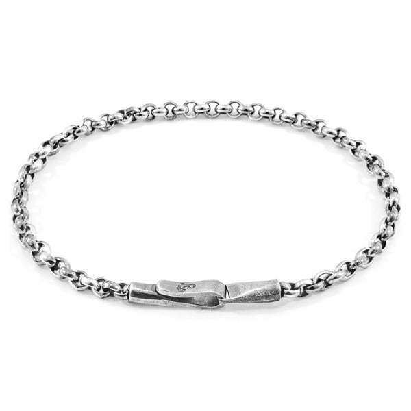 Anchor & Crew Spinnaker Sail Silver Chain Bracelet