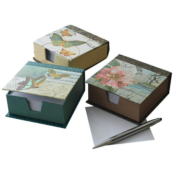 Scotts of Stow Floral Note Blocks - Set of 3