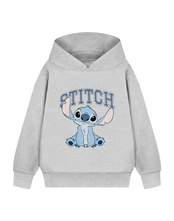Disney Lilo & Stitch Girls Grey College Hoodie