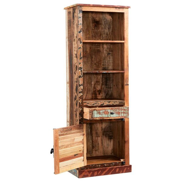 Wyld Haus Seattle Reclaimed Wood Modern Narrow Bookcase