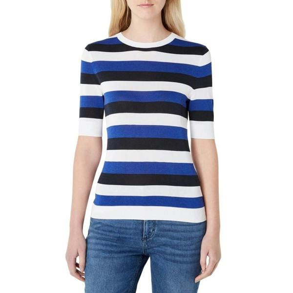 Boss Womens/Ladies Stripe Top - Blue/White/Navy - 