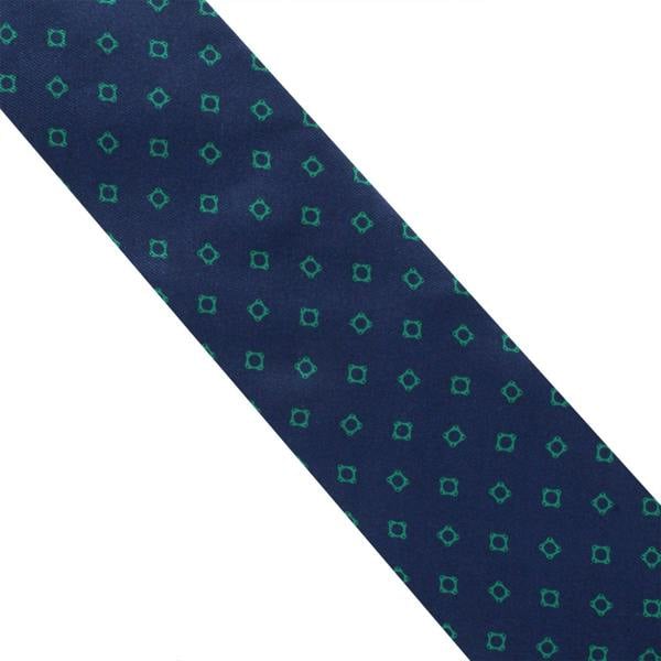 Dunhill&nbsp;tie in a luxurious mulberry silk
A repeat gasket pattern in an emerald green tone