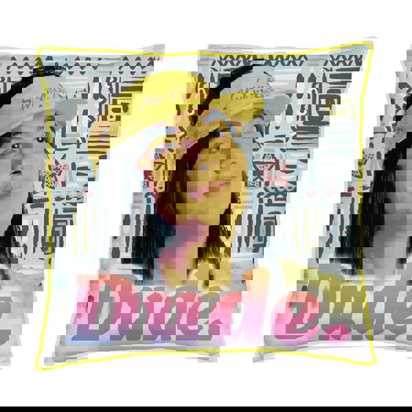 Stranger Things Square Surfer Boy Filled Cushion - Multicoloured - 