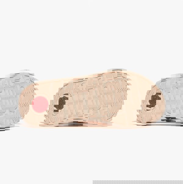 FitFlop F-MODE WOVEN-LEATHER Womens Toe Post Sandals Rose Foam