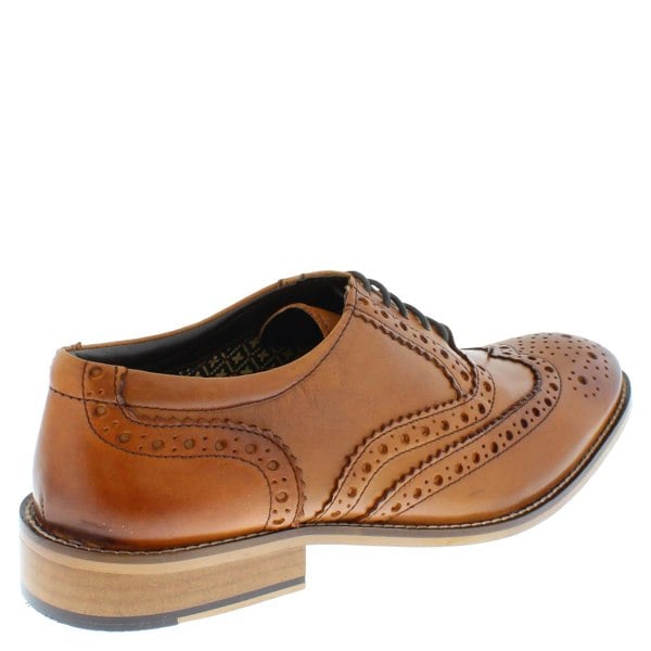 Herbert Frank Enfield Mens Leather Lace Up Wingtip Formal Gatsby Evening Brogue Shoes