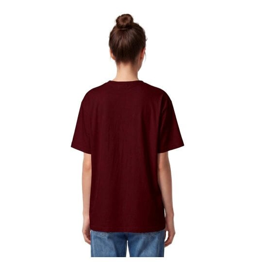 By Lanvin Printed Central Logo Burgundy T-Shirt