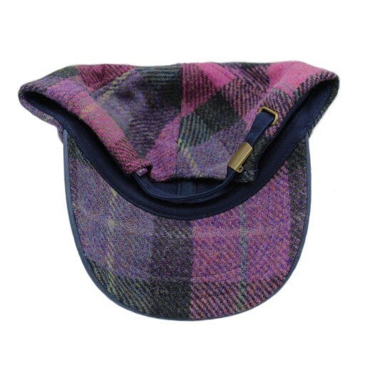 Heather Hats & Accessories Harris Tweed Baseball Trucker Cap, Cotton Lining, Outdoor Wear, Clover Pink