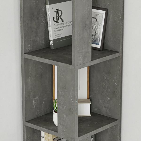 Decortie Piano Modern Corner Bookcase Tall Display Unit 158.9cm
