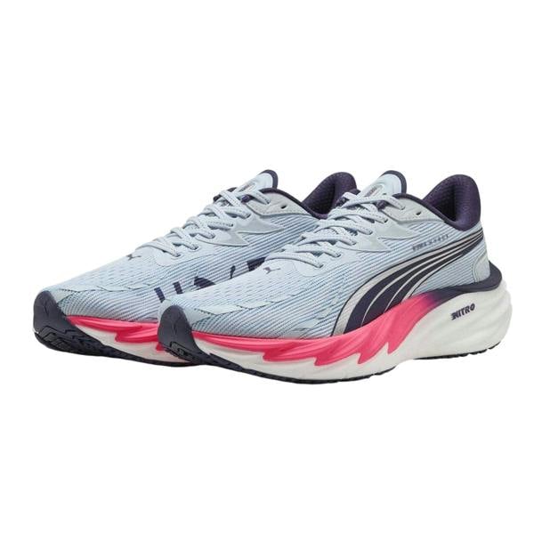 Puma Mens Velocity Nitro 4 Trainers - Pink/Light Blue - 
