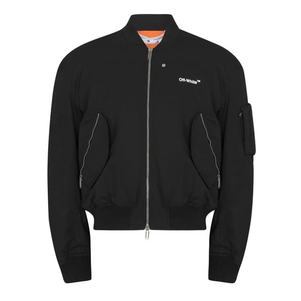 Off-White Diag Tab Bomber Jacket - Black