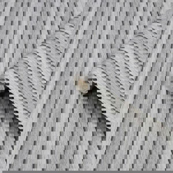 Fresco Wooden Slats Panelled Wallpaper - Grey - 10m