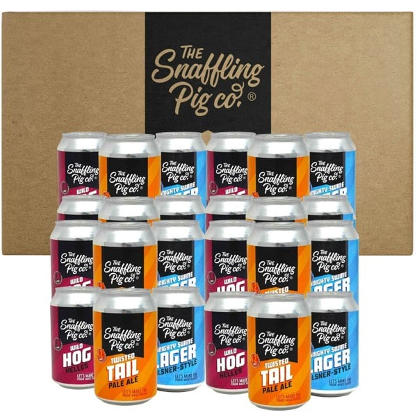 The Snaffling Pig Co Beer Cans Set - 24 Cans - 330ml