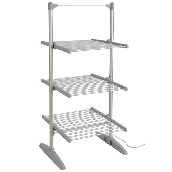 Gr8 Home Large Electric Tower Clothes Airer 3 Tier Folding Heated Drying Rack Towel Dryer