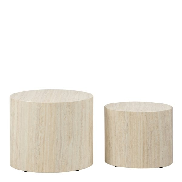 Furniture To Go Mice Oval Coffee Table Set in Light Oak