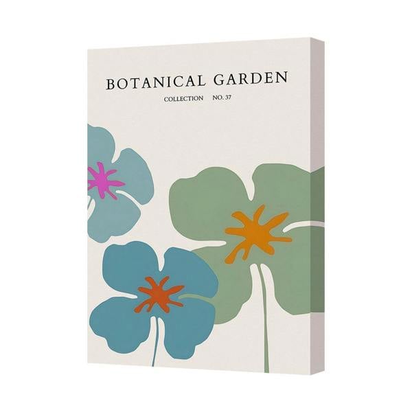 Benjamin Tate Design Botanical Garden Canvas Art Print Hand Stretched On Wooden Frame UK Handmade