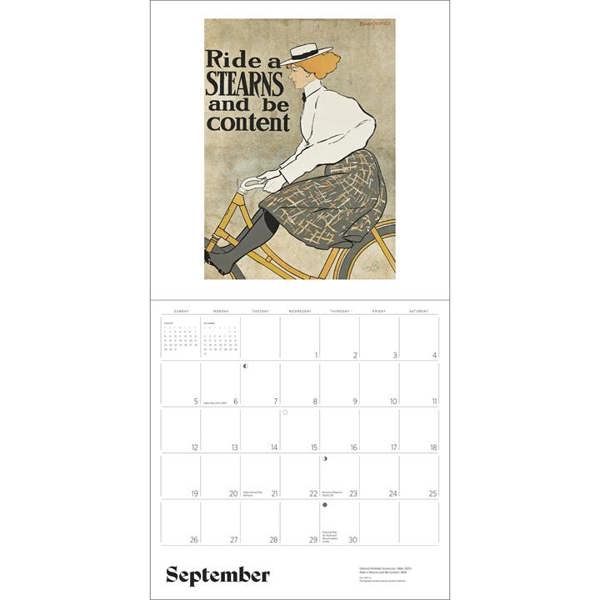 Bicycles, Vintage Posters Calendar 2027, Wall Calendars, Month To View, Sports, Gift