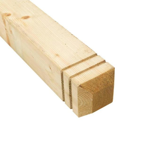 Snowdon Timber Treated Chamfered Decking Newel Post (W) 82mm (H) 1.25m