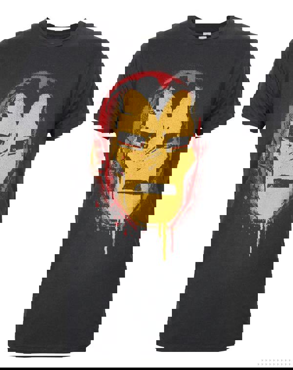 Junk Food Clothing Mens Black Iron Man Short Sleeved T-Shirt