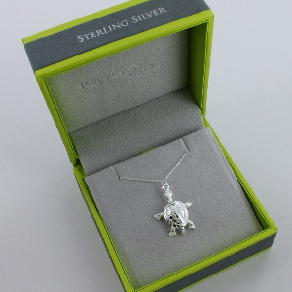 Sterling Silver Turtle Necklace - Reeves & Reeves