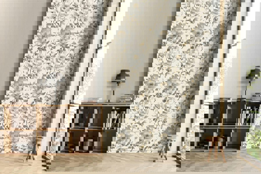 Muriva Alethia Floral Cream Wallpaper