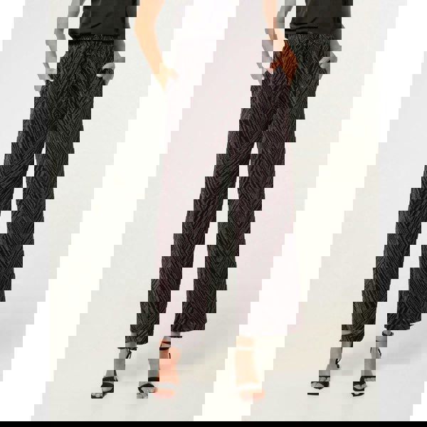 Blue Vanilla Draw Cord Lurex Trousers