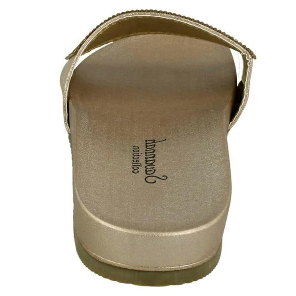 Savannah Ladies Savannah Flat Diamante Vamp Mules