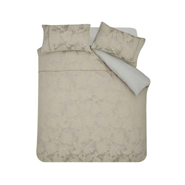 Opulent Jacquard Champagne Duvet Cover Set
