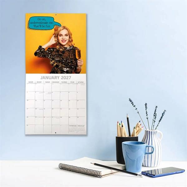 Bitchy Talk Calendar 2027, Wall Calendars, Month To View, Humour, Gift