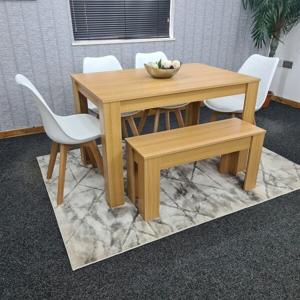 Kosy Koala Dining Table Set with 4 Chairs Dining Room and Kitchen table set of 4, and Bench