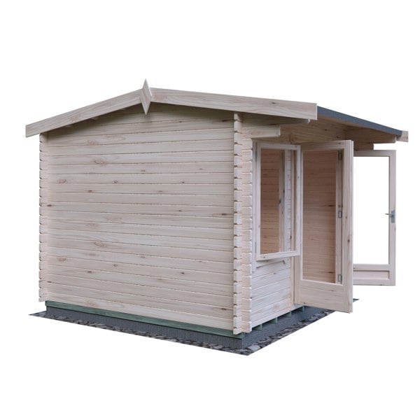 Shire Marlborough 10Gx10 Log Cabin 28mm interlock cladding - Best Shed