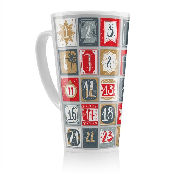 Benjamin Tate Design December Advent Calendar Dining Latte Mug