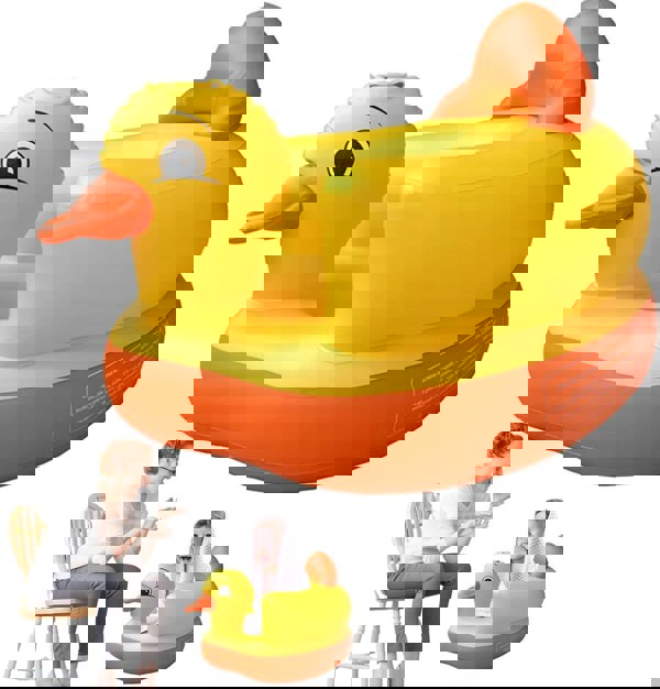 smartbies Inflatable Baby Seat For Baby, Inflatable Sofa For Kids Comes With Inbuilt Pump.