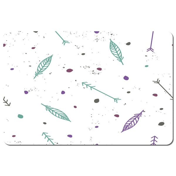 Benjamin Tate Design Cute cartoon seamless vector pattern with feathers and arrows in boho style (Placemat)